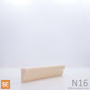 Nez de comptoir en bois - N16 - 5/8 x 1-1/16 - Pin blanc jointé | Wood countertop nosing - N16 - 5/8 x 1-1/16 - Jointed white pine