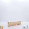 Nez de comptoir en bois - N16 - 5/8 x 1-1/16 - Pin rouge sélect | Wood countertop nosing - N16 - 5/8 x 1-1/16 - Select red pine