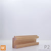 Poignée de porte d'armoire en bois - P2 - 3/4 x 1-7/16 - Merisier | Wood door edge pull - P2 - 3/4 x 1-7/16 - Yellow birch
