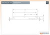Planche murale en bois - Patron 19 - Lambris - 5/8 x 5 - Dessin technique | Wood siding paneling - Standard pattern 19 - 5/8 x 5 - Technical drawing