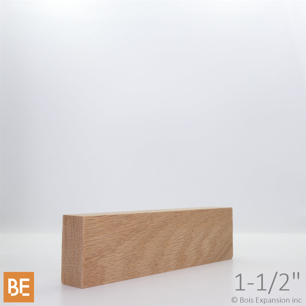 Planche en bois - B4F 3/4" x 1-1/2" - Chêne rouge | Wood plank - S4S 3/4" x 1-1/2" - Red oak
