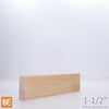 Planche en bois - B4F 3/4" x 1-1/2" - Pin blanc jointé | Wood plank - S4S 3/4" x 1-1/2" - Jointed white pine