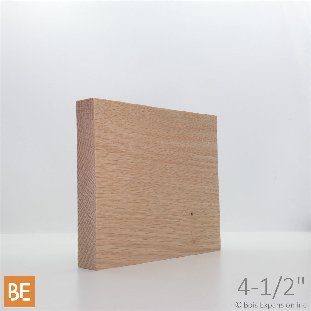 Planche en bois - B4F 3/4" x 4-1/2" - Chêne rouge | Wood plank - S4S 3/4" x 4-1/2" - Red oak