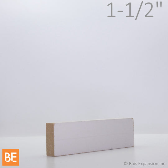 Planche en fibre de bois avec apprêt - B4F 5/8" x 1-1/2" - MDF