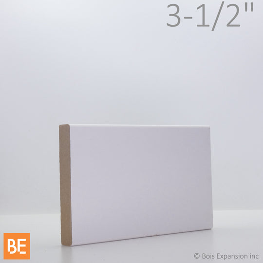 Planche en fibre de bois avec apprêt - B4F 5/8" x 3-1/2" - MDF