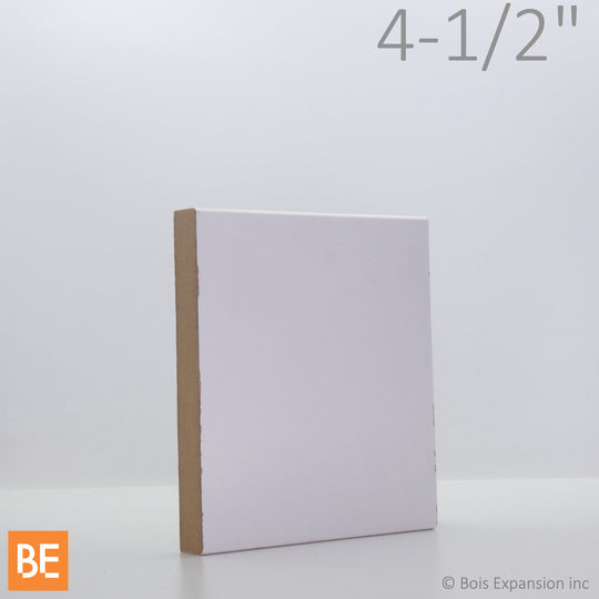 Planche en fibre de bois avec apprêt - B4F 5/8" x 4-1/2" - MDF
