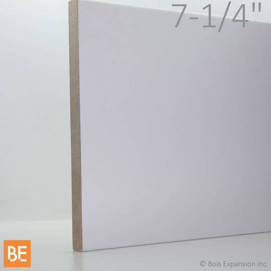 Planche en fibre de bois avec apprêt - B4F 5/8" x 7-1/4" - MDF