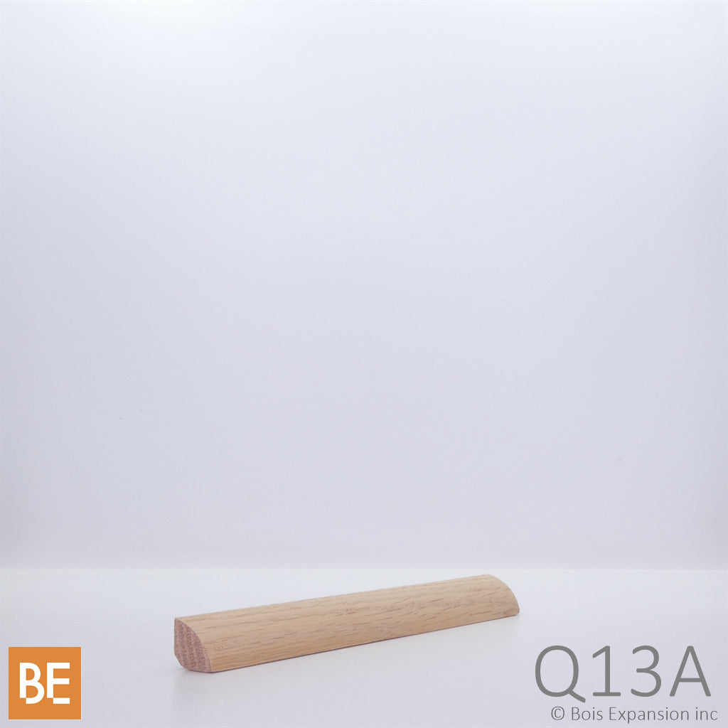 Quart-de-rond en bois - Q13A - 1/2 x 1/2 - Chêne rouge | Wood quarter round - Q13A - 1/2 x 1/2 - Red oak