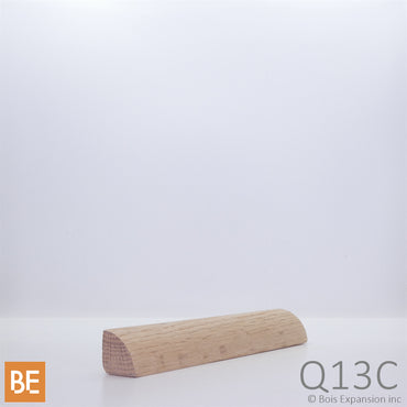 Quart-de-rond en bois - Q13C - 3/4 x 3/4 - Chêne rouge | Wood quarter round - Q13C - 3/4 x 3/4 - Red oak