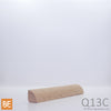 Quart-de-rond en bois - Q13C - 3/4 x 3/4 - Chêne rouge | Wood quarter round - Q13C - 3/4 x 3/4 - Red oak