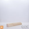 Quart-de-rond en bois - Q13C - 3/4 x 3/4 - Pin blanc jointé | Wood quarter round - Q13C - 3/4 x 3/4 - Jointed white pine