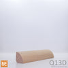 Quart-de-rond en bois - Q13D - 1-1/16 x 1-1/16 - Chêne rouge | Wood quarter round - Q13D - 1-1/16 x 1-1/16 - Red oak