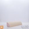 Quart-de-rond en bois - Q13D - 1-1/16 x 1-1/16 - Pin blanc jointé | Wood quarter round - Q13D - 1-1/16 x 1-1/16 - Jointed white pine