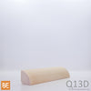 Quart-de-rond en bois - Q13D - 1-1/16 x 1-1/16 - Pin blanc sélect | Wood quarter round - Q13D - 1-1/16 x 1-1/16 - Select white pine