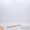 Quart-de-rond en bois - Q13M - 1/4 x 1/4 - Peuplier jaune américain | Wood quarter round - Quart-de-rond en bois - Q13M - 1/4 x 1/4 - American yellow poplar