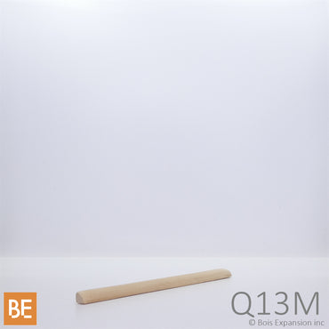 Quart-de-rond en bois - Q13M - 1/4 x 1/4 - Peuplier jaune américain | Wood quarter round - Quart-de-rond en bois - Q13M - 1/4 x 1/4 - American yellow poplar