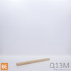 Quart-de-rond en bois - Q13M - 1/4 x 1/4 - Peuplier jaune américain | Wood quarter round - Quart-de-rond en bois - Q13M - 1/4 x 1/4 - American yellow poplar