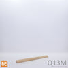 Quart-de-rond en bois - Q13M - 1/4 x 1/4 - Peuplier jaune américain | Wood quarter round - Quart-de-rond en bois - Q13M - 1/4 x 1/4 - American yellow poplar