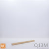 Quart-de-rond en bois - Q13M - 1/4 x 1/4 - Peuplier jaune américain | Wood quarter round - Quart-de-rond en bois - Q13M - 1/4 x 1/4 - American yellow poplar