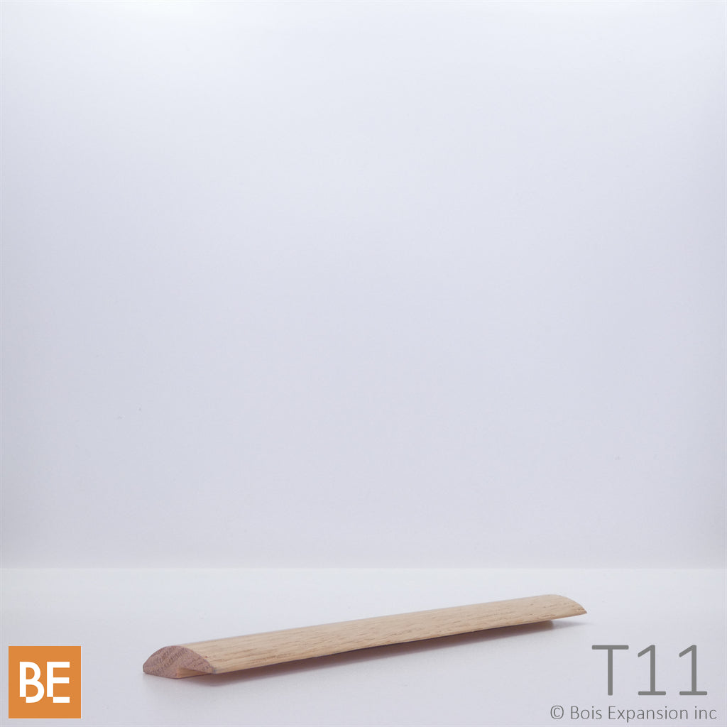 Réducteur à tapis en bois - T11 - 3/8 x 1-1/8 - Chêne rouge | Wood carpet reducer - T11 - 3/8 x 1-1/8 - Red oak