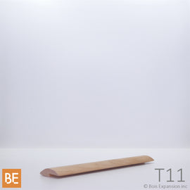 Réducteur à tapis en bois - T11 - 3/8 x 1-1/8 - Merisier | Wood carpet reducer - T11 - 3/8 x 1-1/8 - Yellow birch